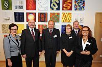 OVG-Präsident Dr. Herwig van Nieuwland mit dem Präsidenten des Woiwodschaftsverwaltungsgerichts Jerzy Slankowski und Mitgliedern der Delegation